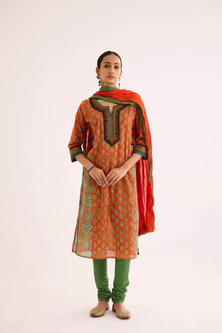 Rozana Dupatta Orange (9610305667371)