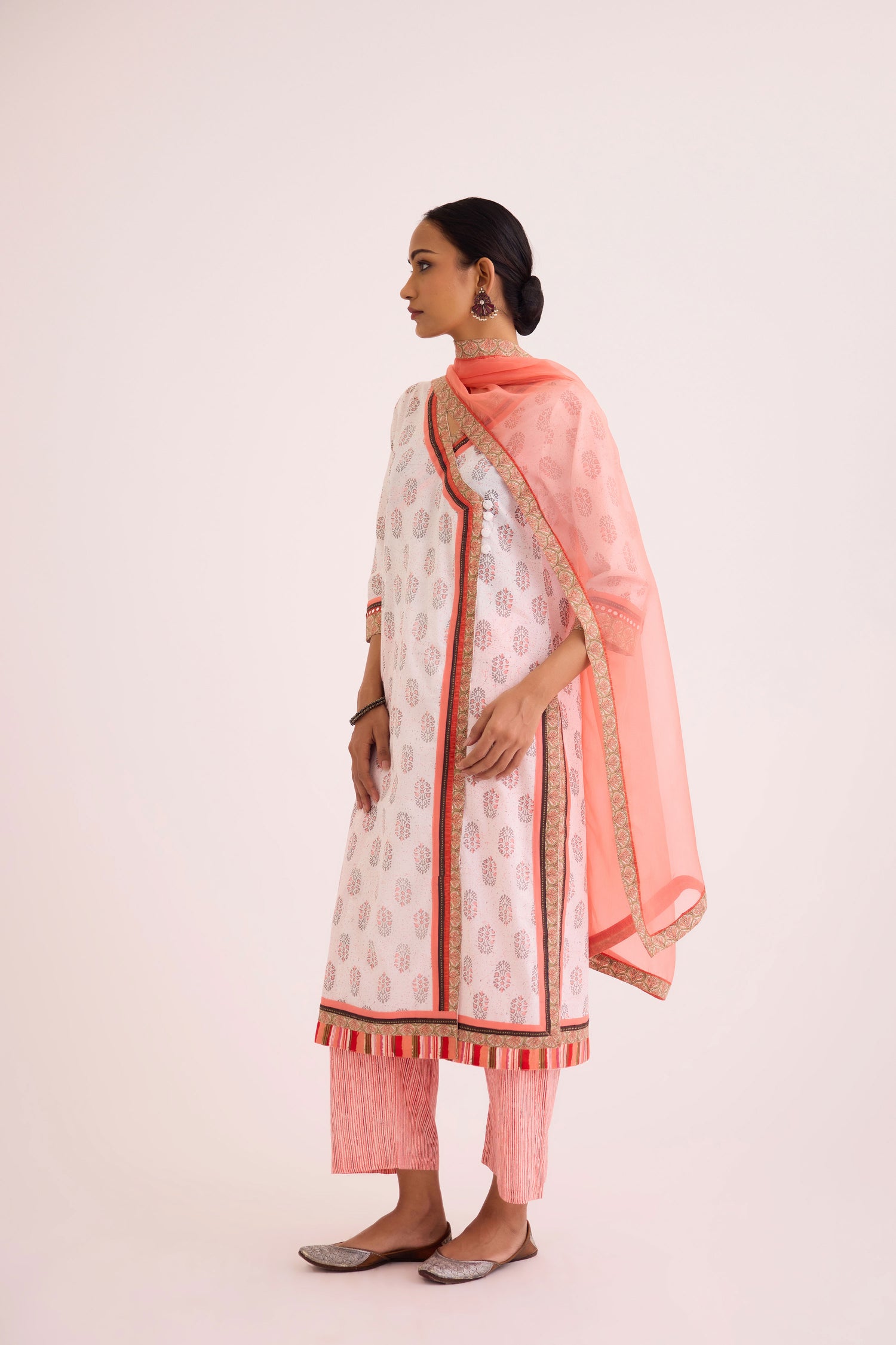 Medh Dupatta Peach (9609939517739)