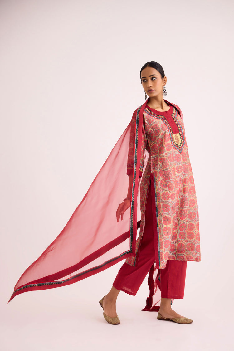 Medh Dupatta Rust (9620314390827)