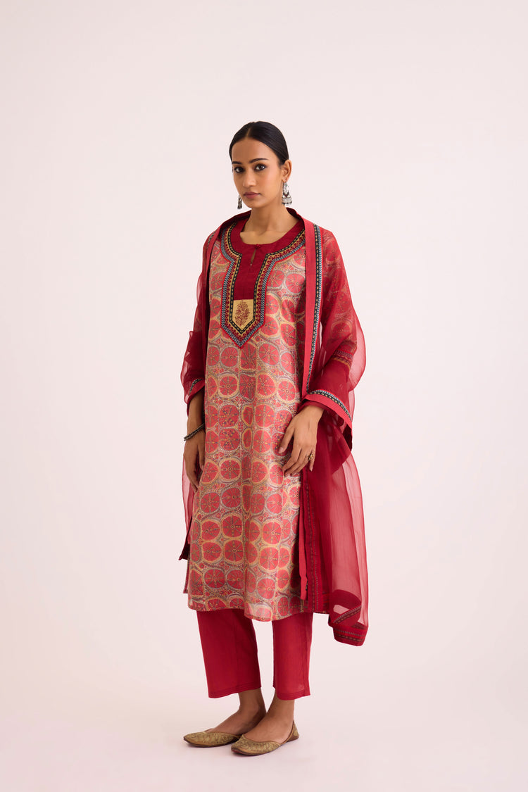 Medh Dupatta Rust (9620314390827)