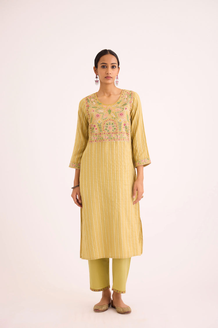 Idaya Kurta Light Green (9624654774571)