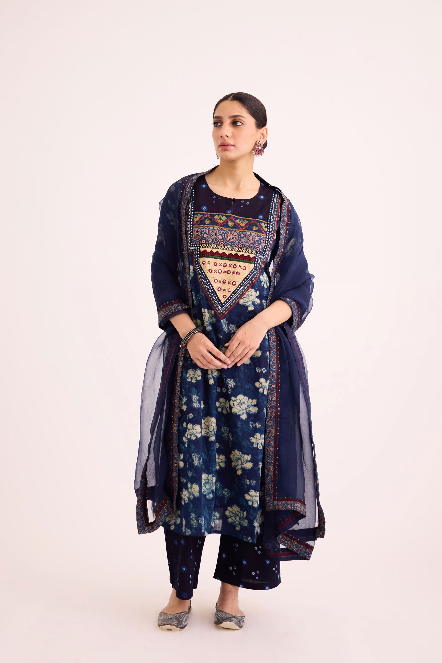 Medh Dupatta Indigo (9608460763435)