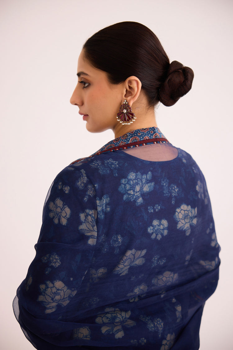 Medh Dupatta Indigo (9608460763435)