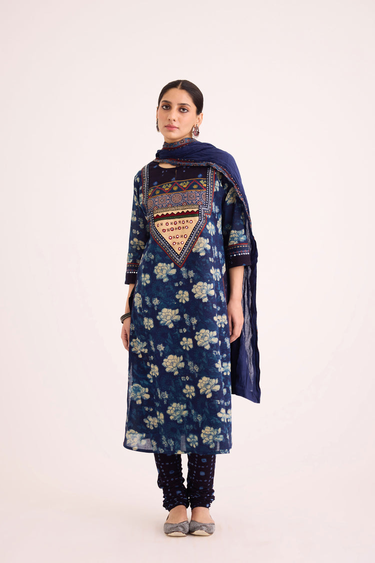 Rozana Dupatta Indigo (9608462762283)