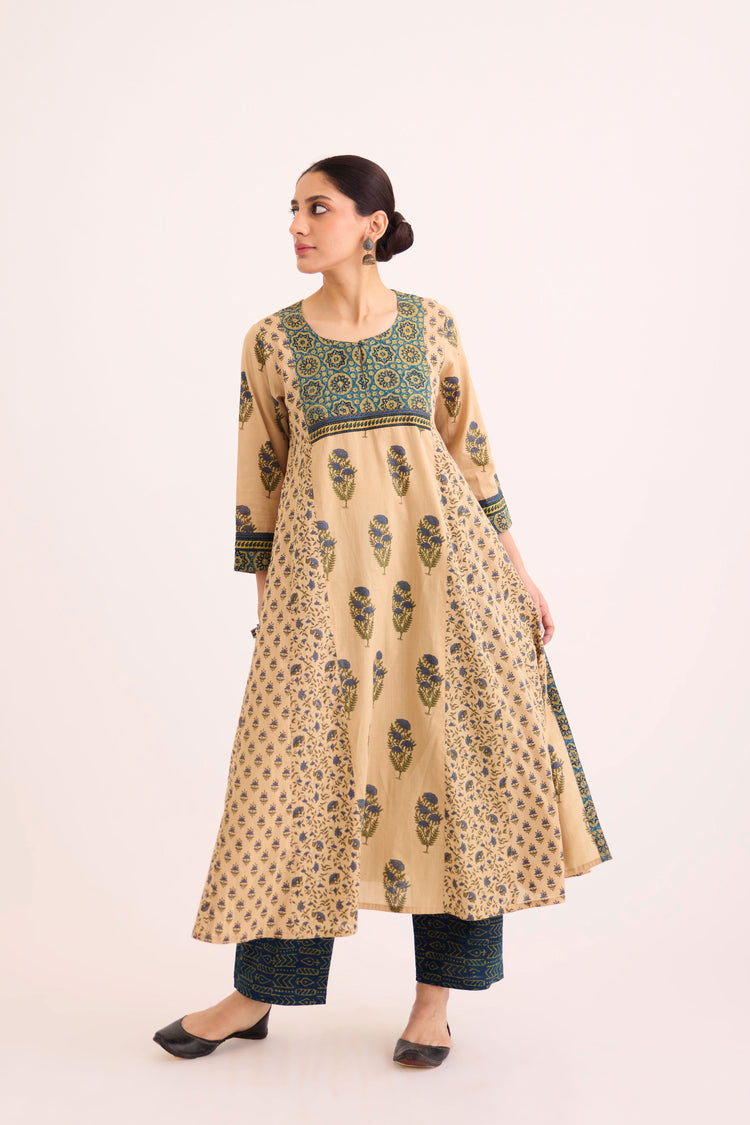 Ananta Kurta Beige Blue (9626719813931)