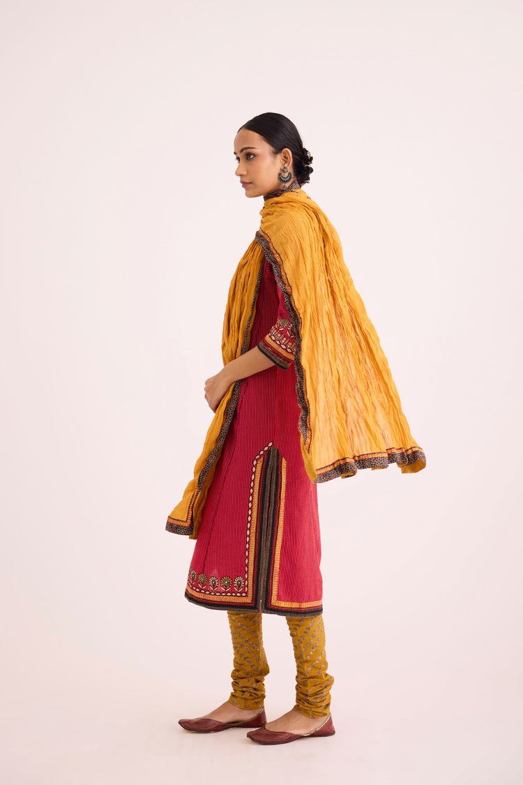 Rozana Dupatta Mustard (9629789356331)