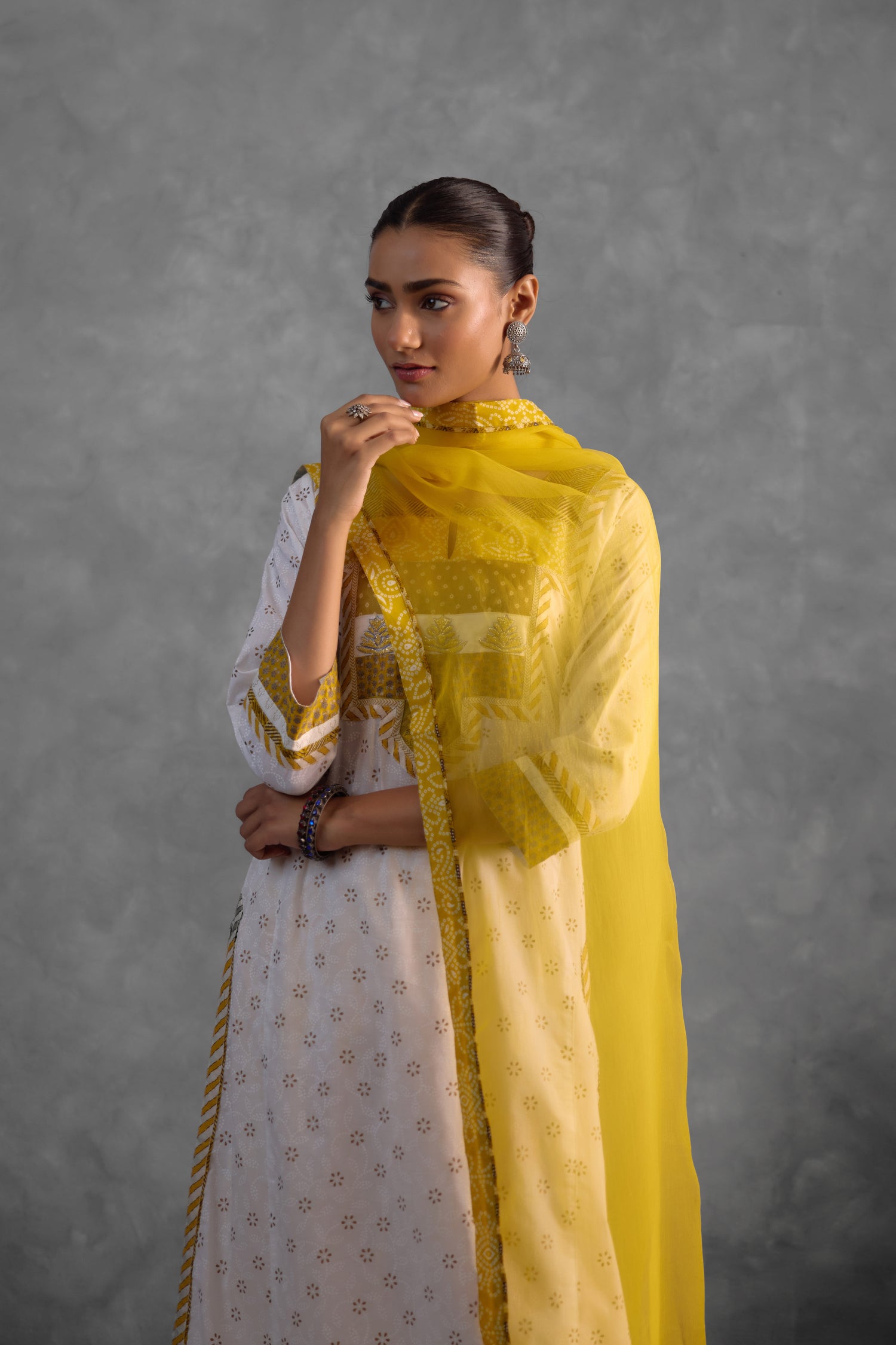 Medh Dupatta Yellow (9838443364651)