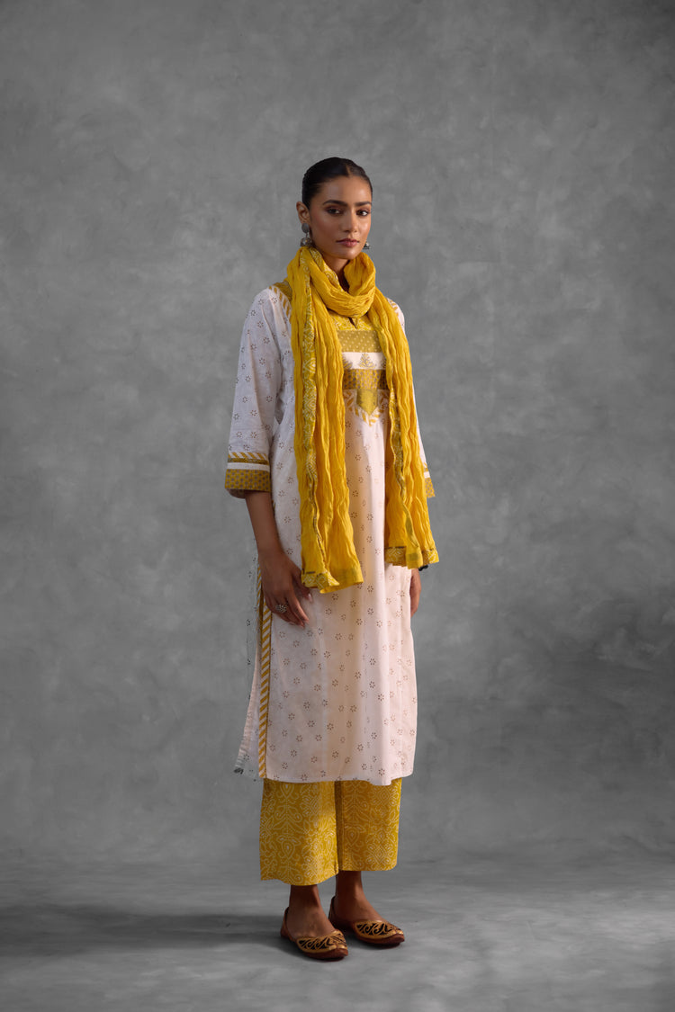 Rozana  Dupatta  Yellow (9838440022315)