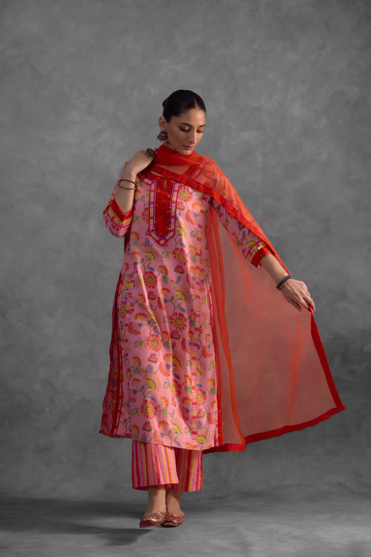 Medh  Dupatta  Pink (9846001271083)