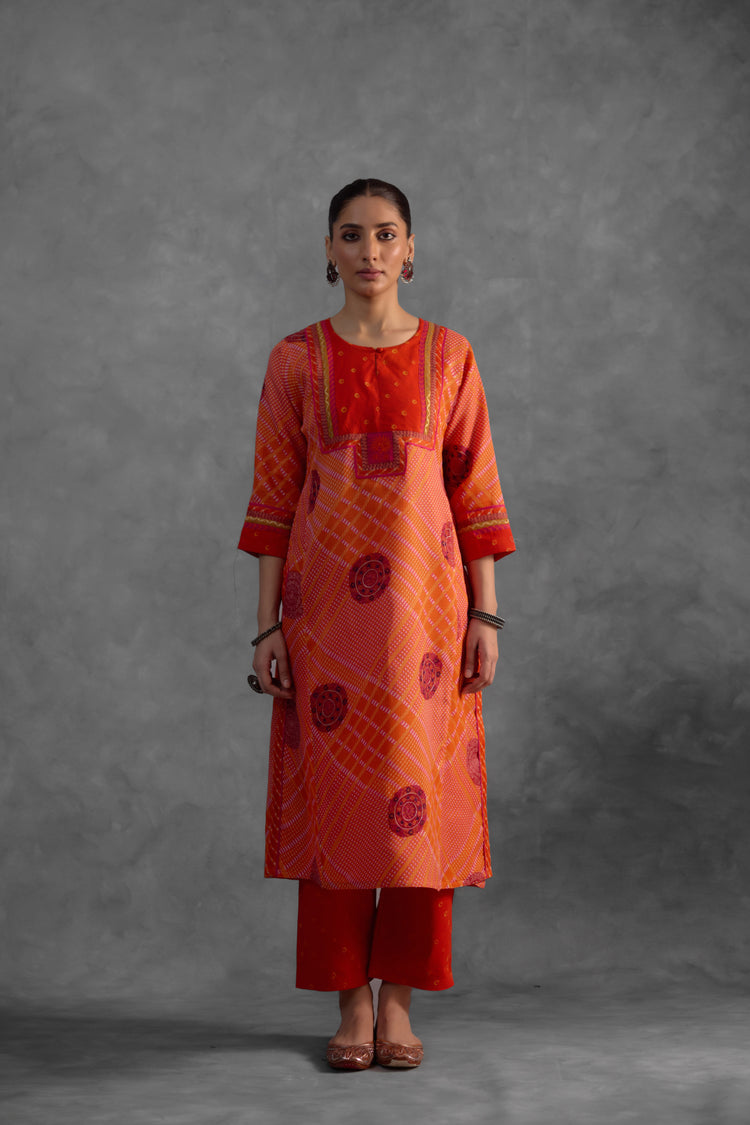 Rozana Kurta Orange (9850824130859)