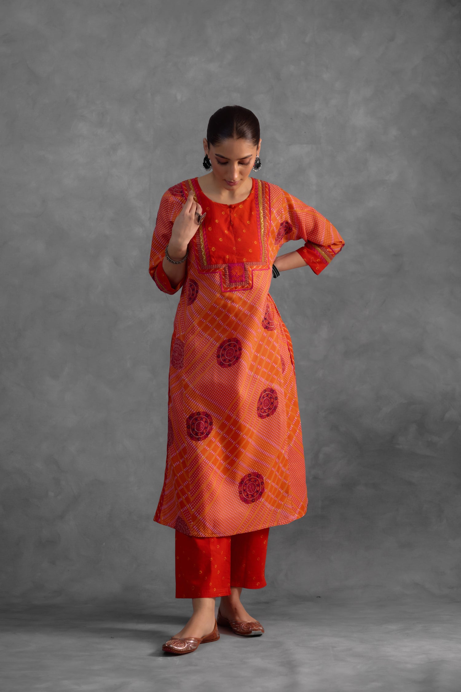 Rozana Kurta Orange (9850824130859)