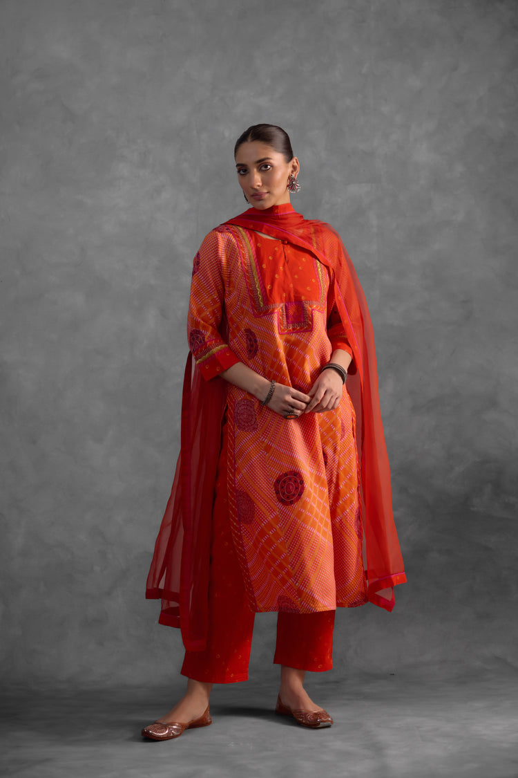 Rozana Kurta Orange (9850824130859)