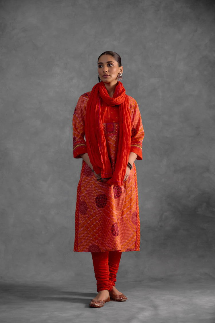 Rozana Kurta Orange (9850824130859)