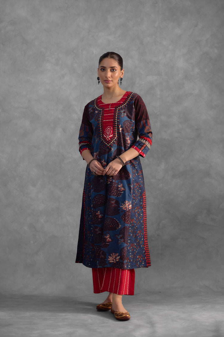 Miran Kurta Indigo (Set of 3) (9844927398187)