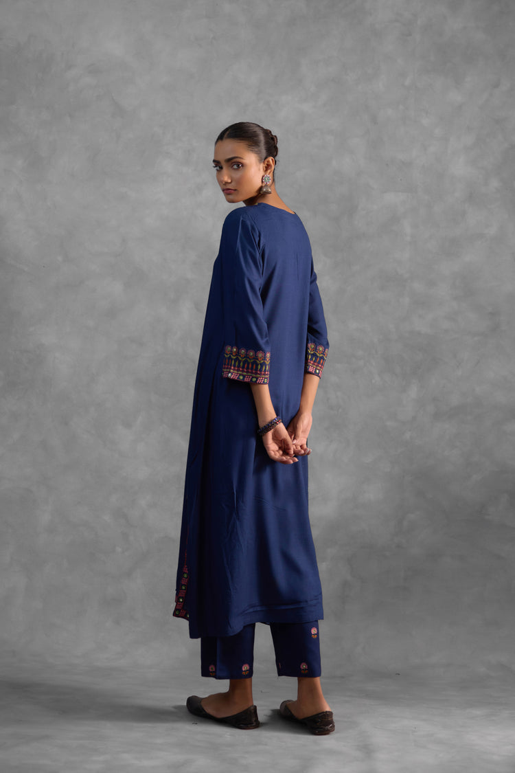 Noori Indigo Co-ord (9835491852587)