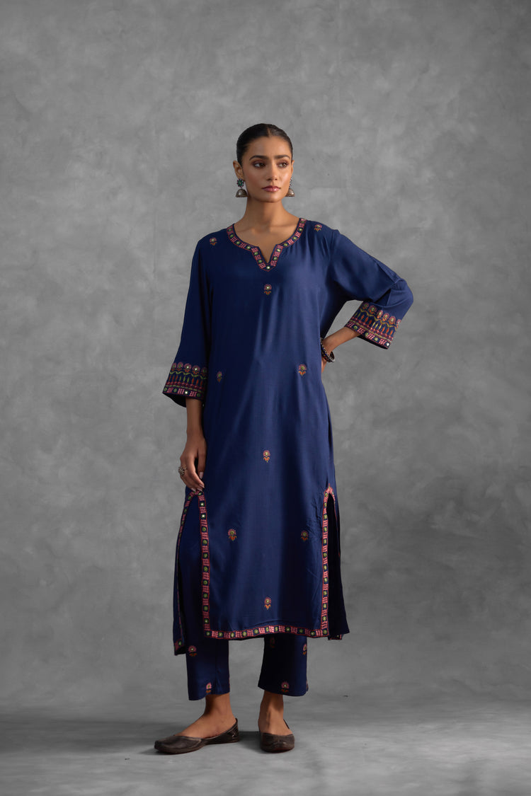 Noori Indigo Co-ord (9835491852587)