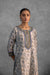 Rozana Kurta Off White Steel Grey  (Set of 2) (9839492038955)