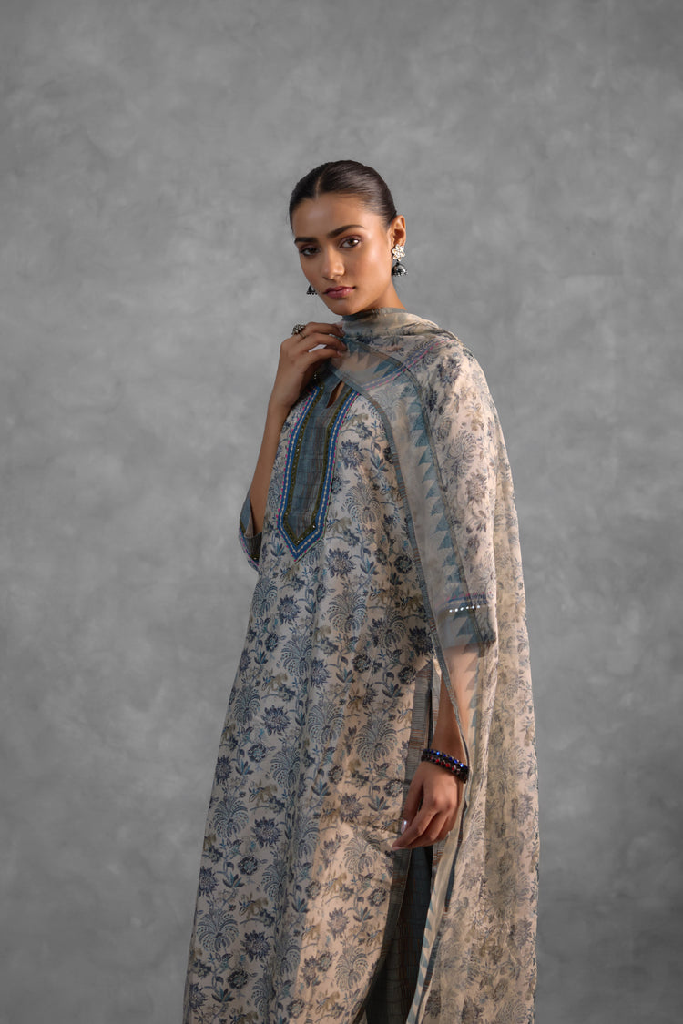 Medh  Dupatta  Grey (9839496692011)