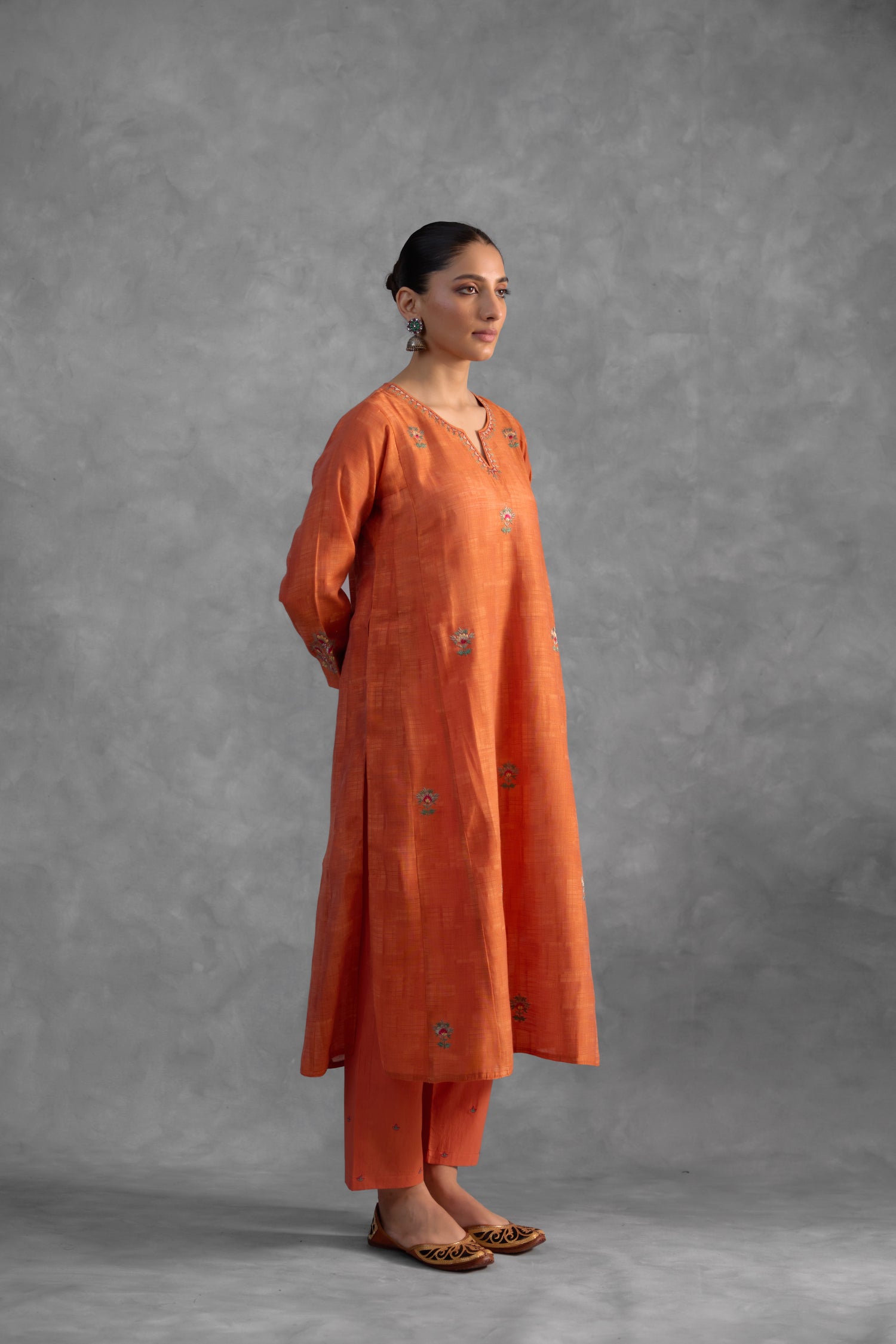 Tulsi Rust Kurta (Set of 3) (9835499421995)