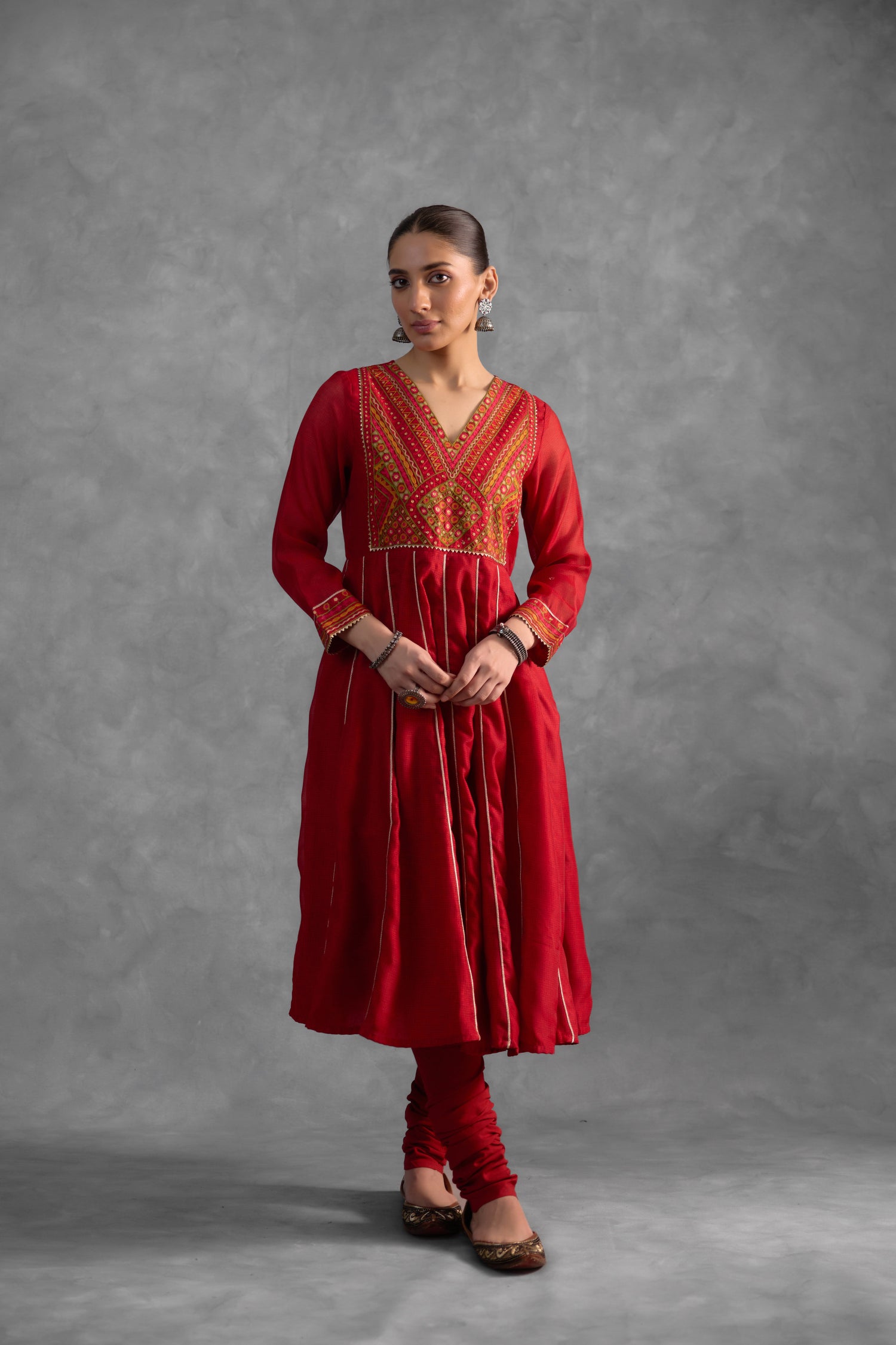 Kia Red Kurta (9834926997803)