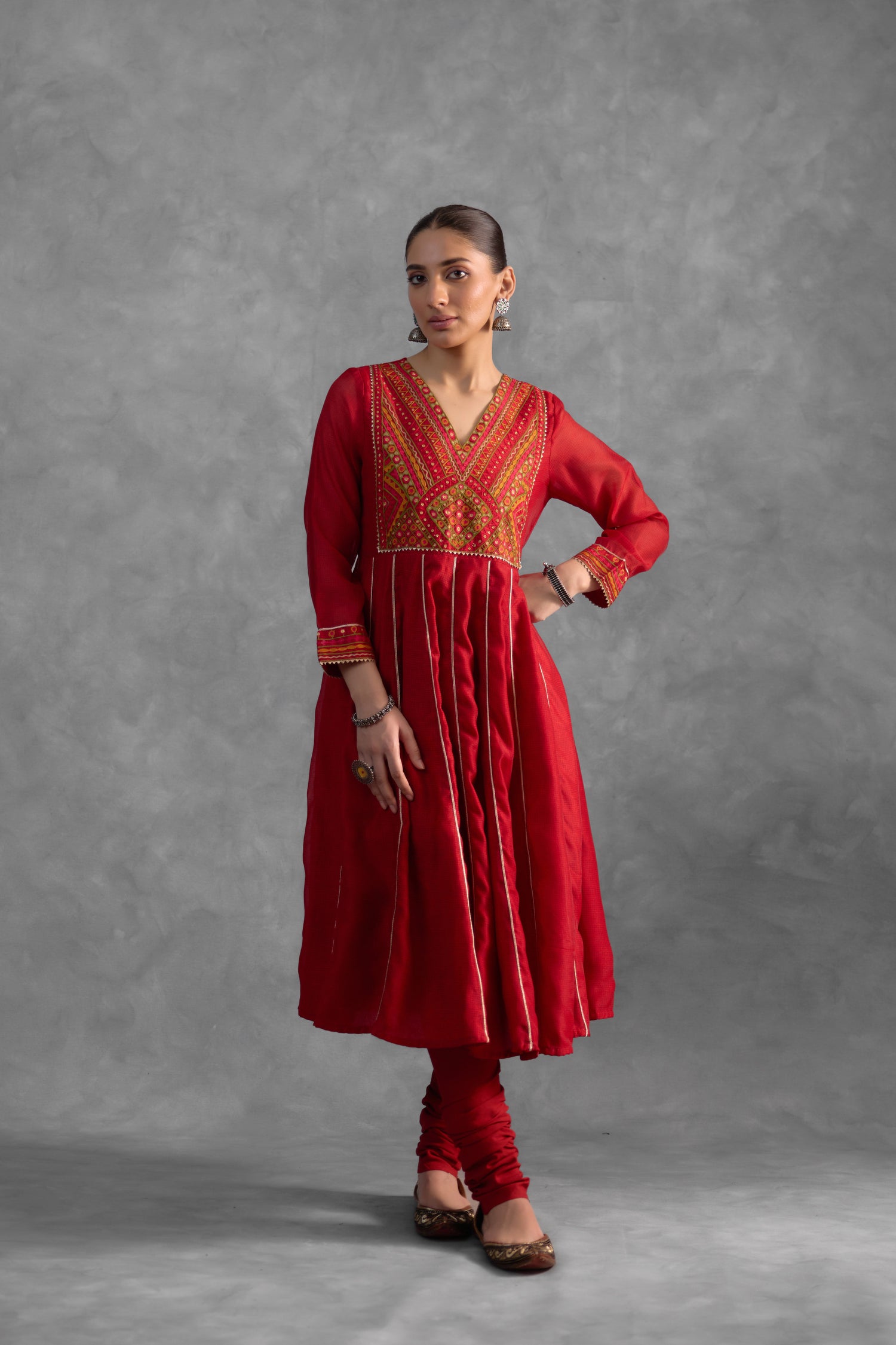 Kia Red Kurta (9834926997803)