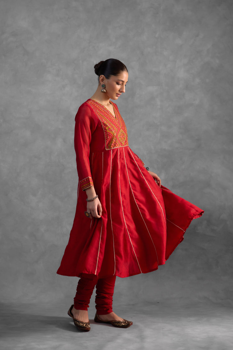 Kia Red Kurta (9834926997803)