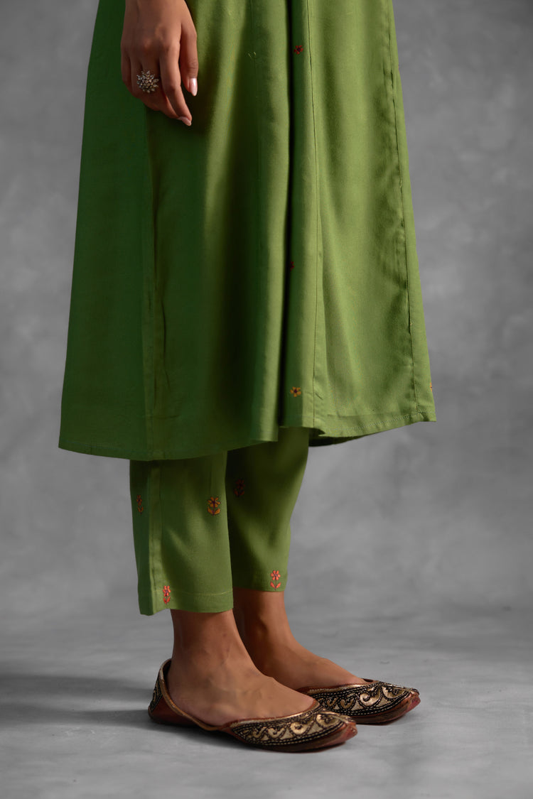 Baruni green kurta (Set of 3) (9835614994731)