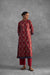 Collar Cotton Kurta Maroon (Set of 3) (9844931002667)