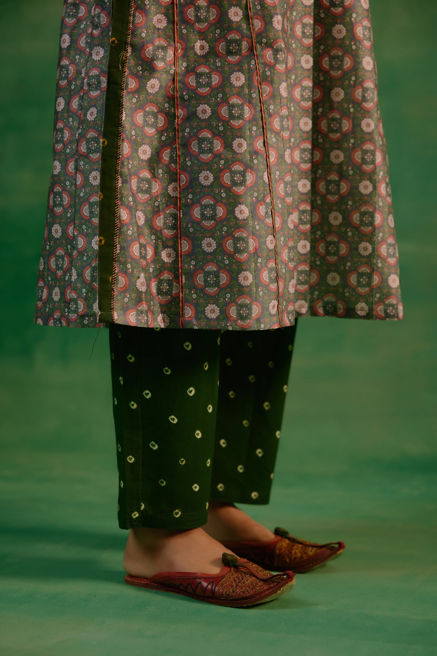 Rozana Printed Pants Green (9818594836779)