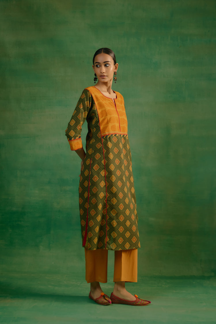 Indrani Kurta Green (9819922268459)