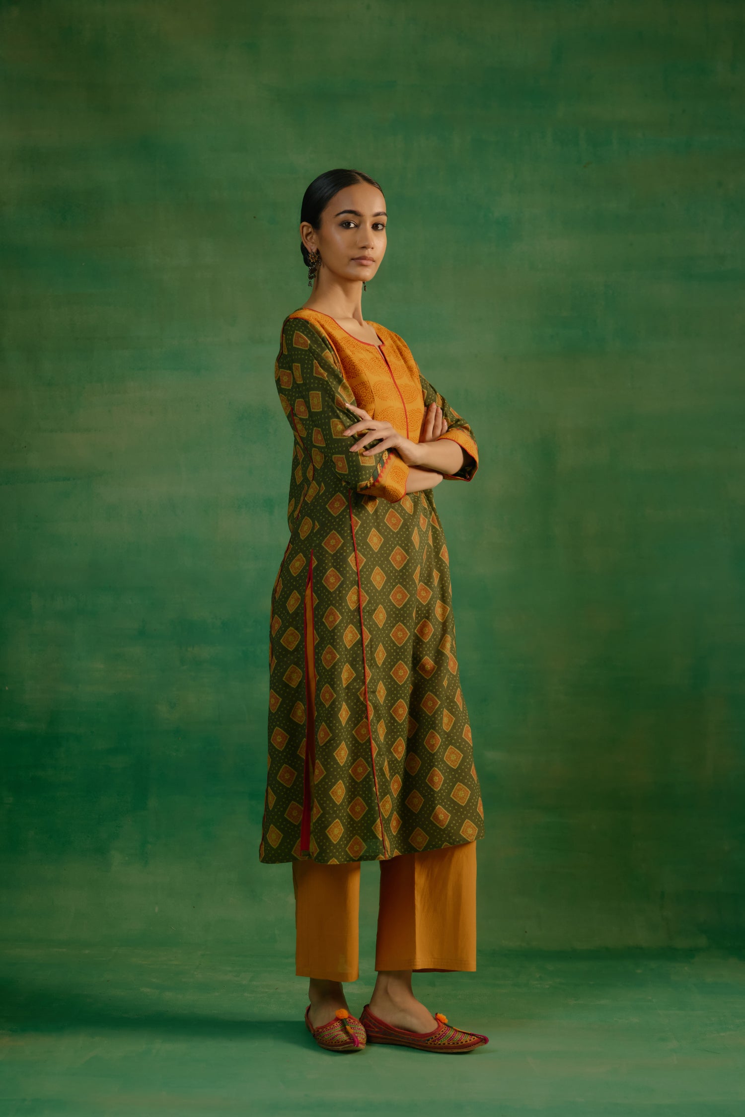 Indrani Kurta Green (9819922268459)