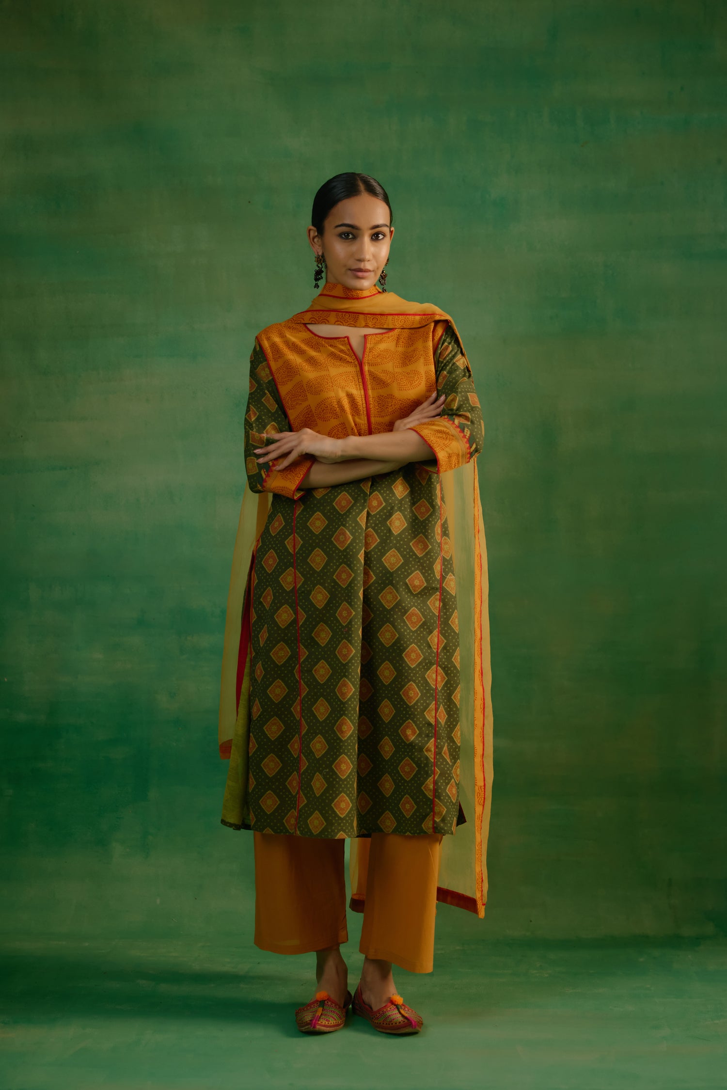 Indrani Kurta Green (9819922268459)