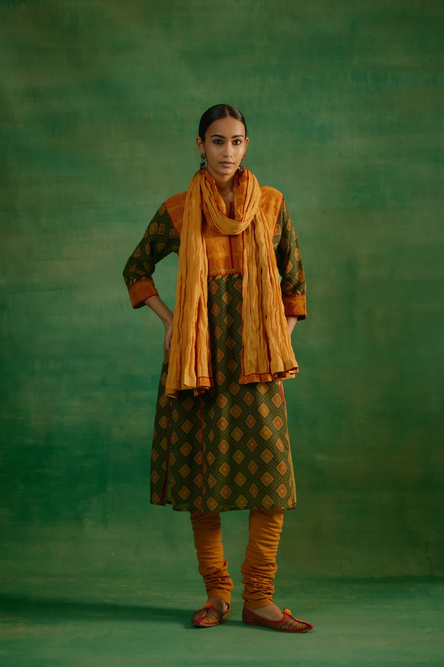 Indrani Kurta Green (9819922268459)