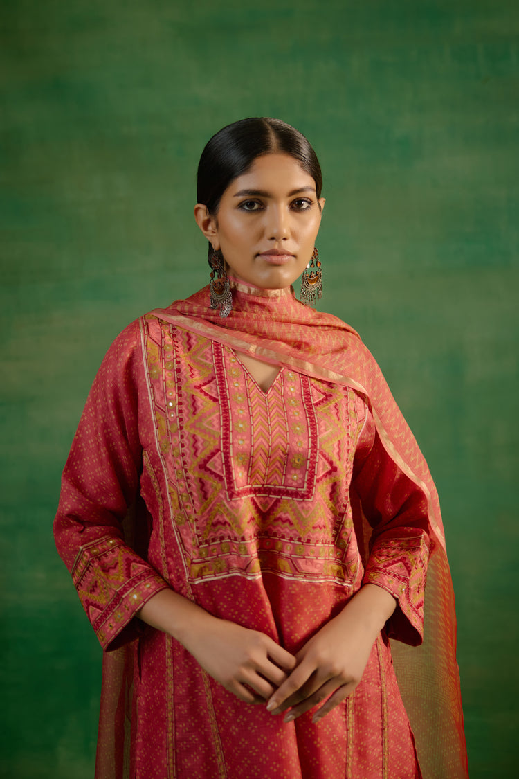 Tulsi Kota Dupatta Peach (9817194266923)