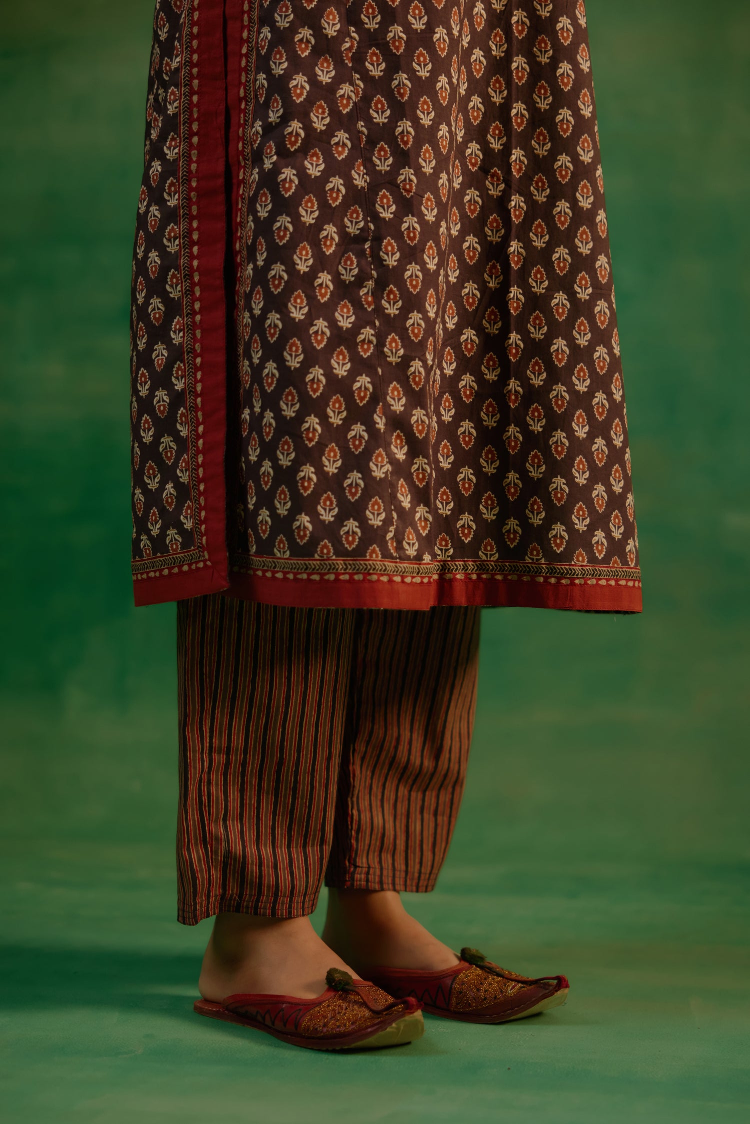 Rozana Pant Brown Maroon (9819397751083)