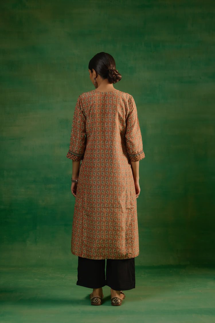 Rozana Kurta Light Rust Beige (9817371574571)