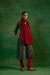 Rozana Crinkled Dupatta Maroon (9821000827179)