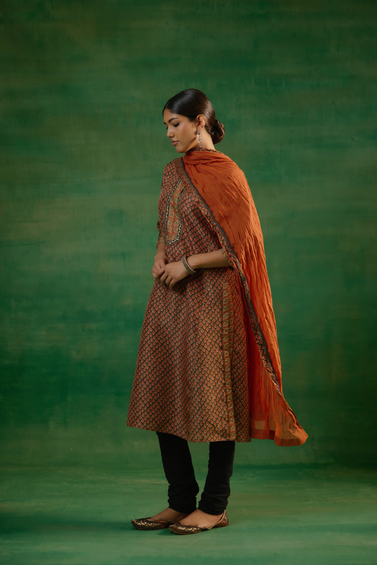 Rozana Dupatta Rust (9817525584171)