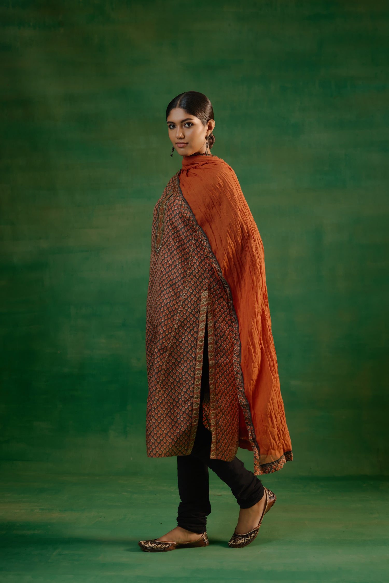 Rozana Dupatta Rust (9817525584171)