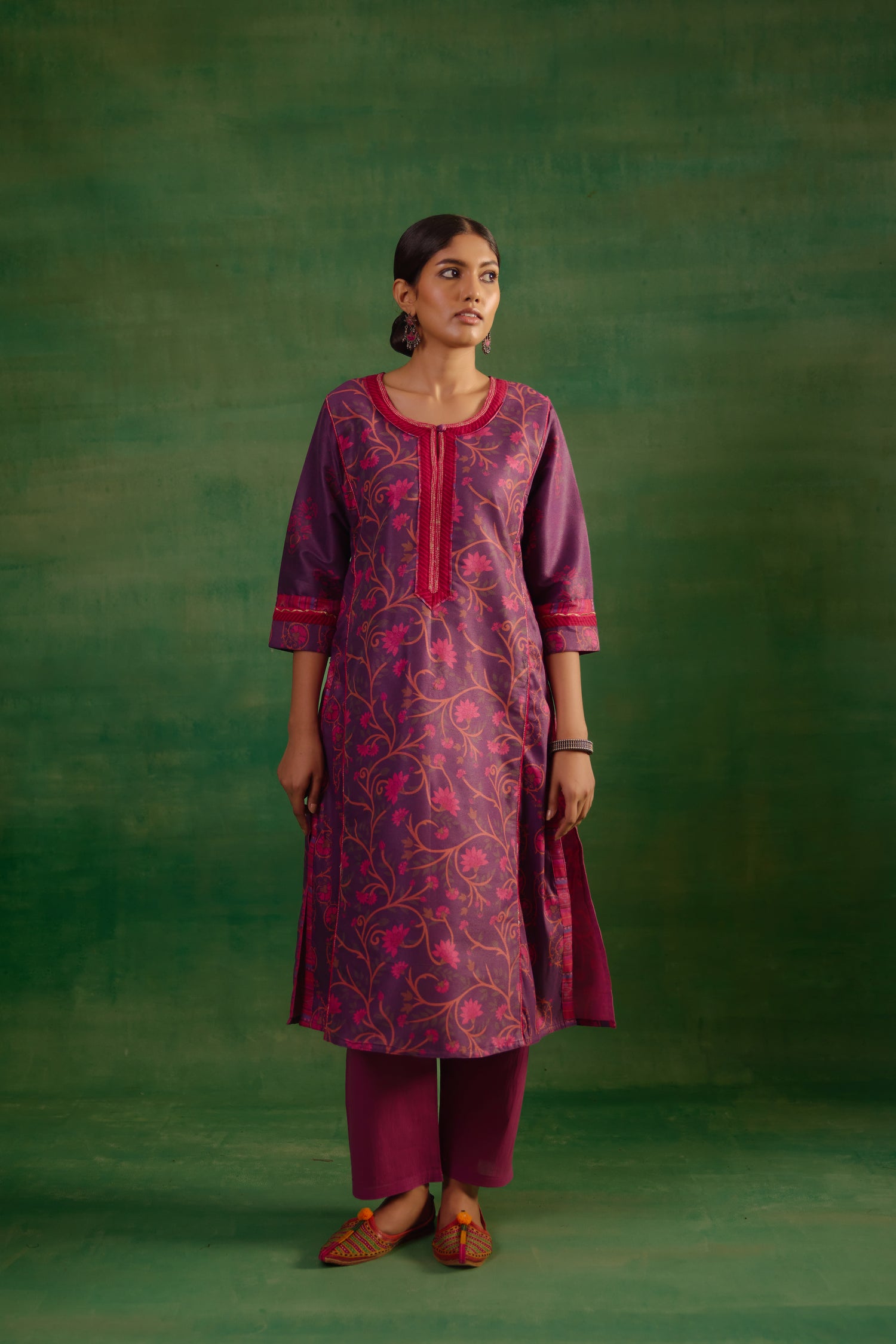 Rozana Kurta Purple Pink (9819960410411)