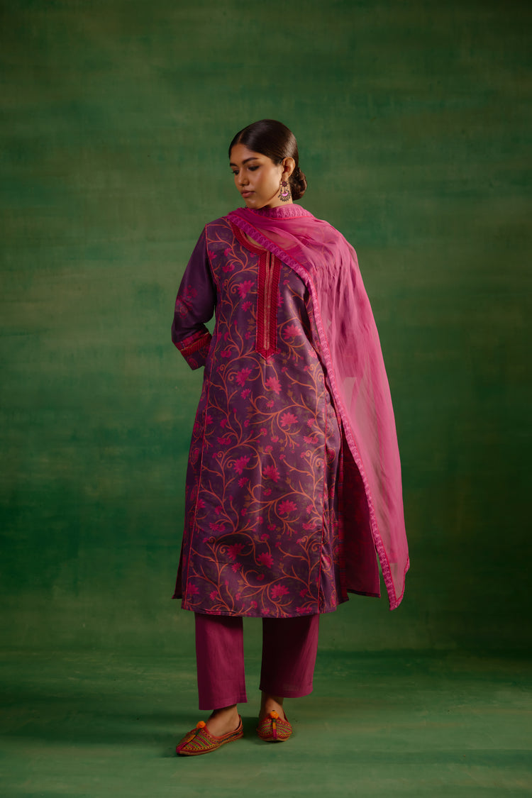 Rozana Kurta Purple Pink (9819960410411)