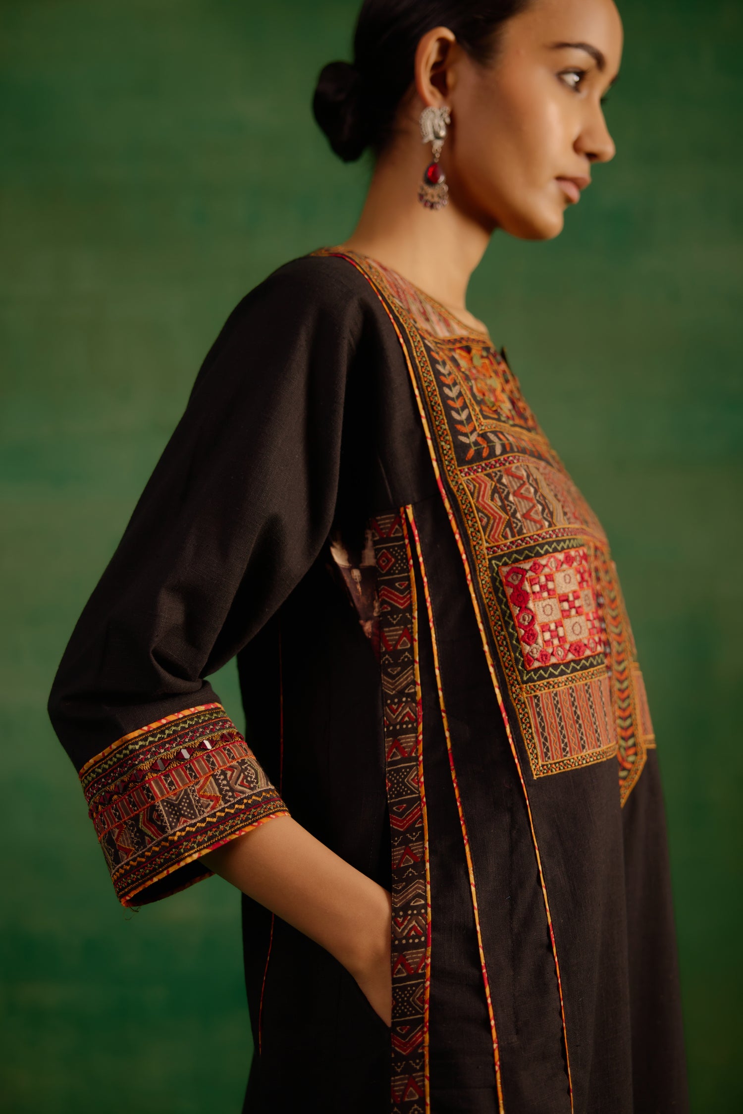 Banjara Kurta Black (9817213370667)