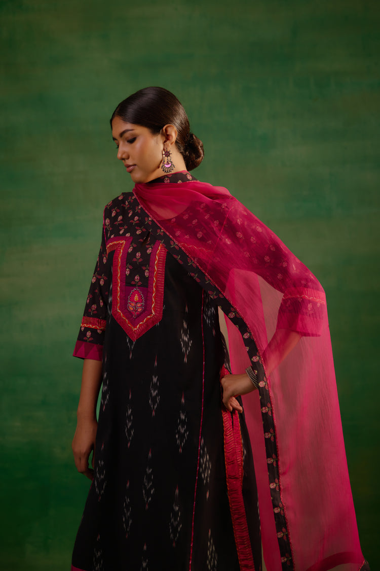 Medh Dupatta Hot Pink (9819954282795)