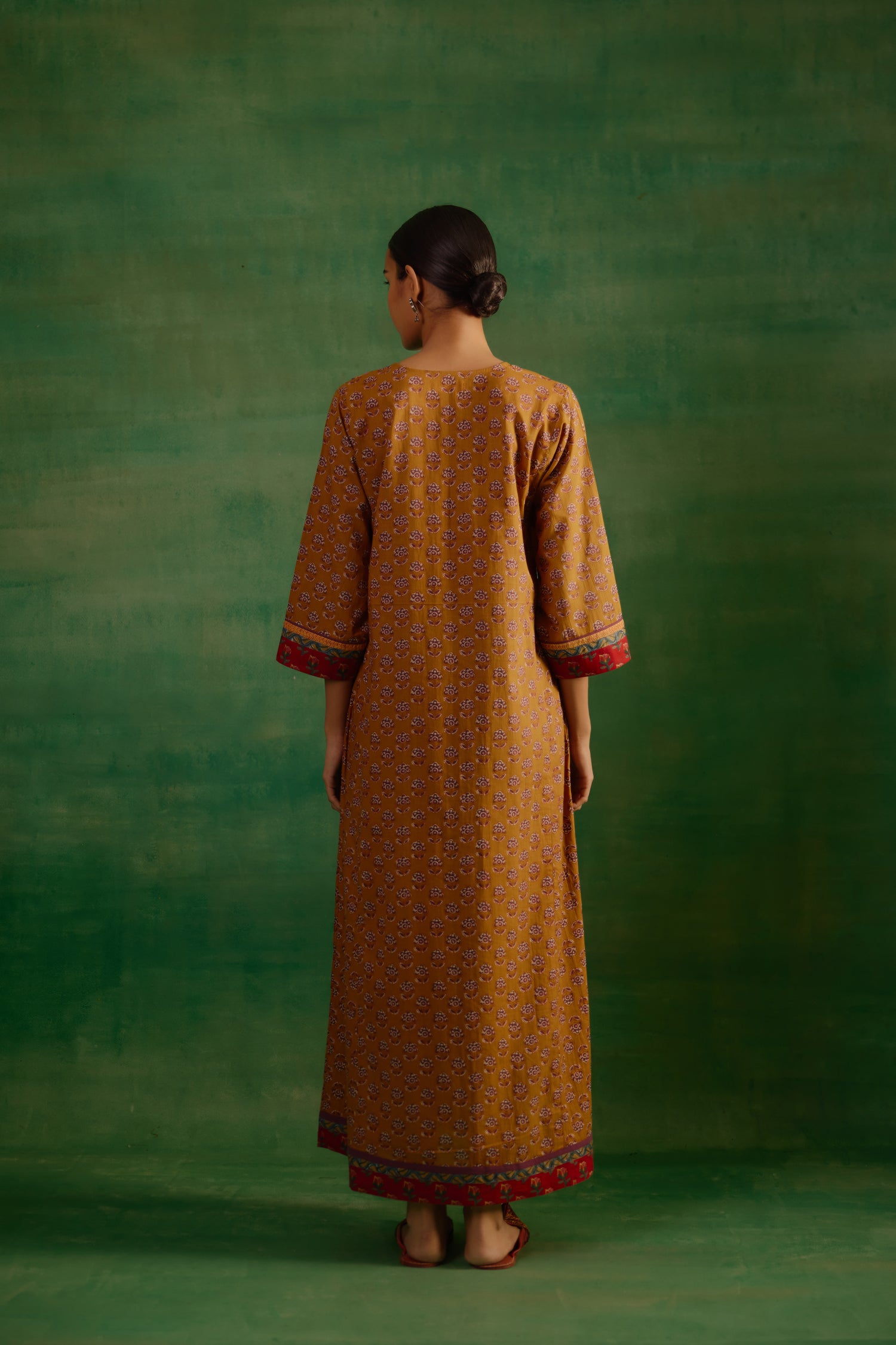 Rozana Caftan Mustard (9821096378667)