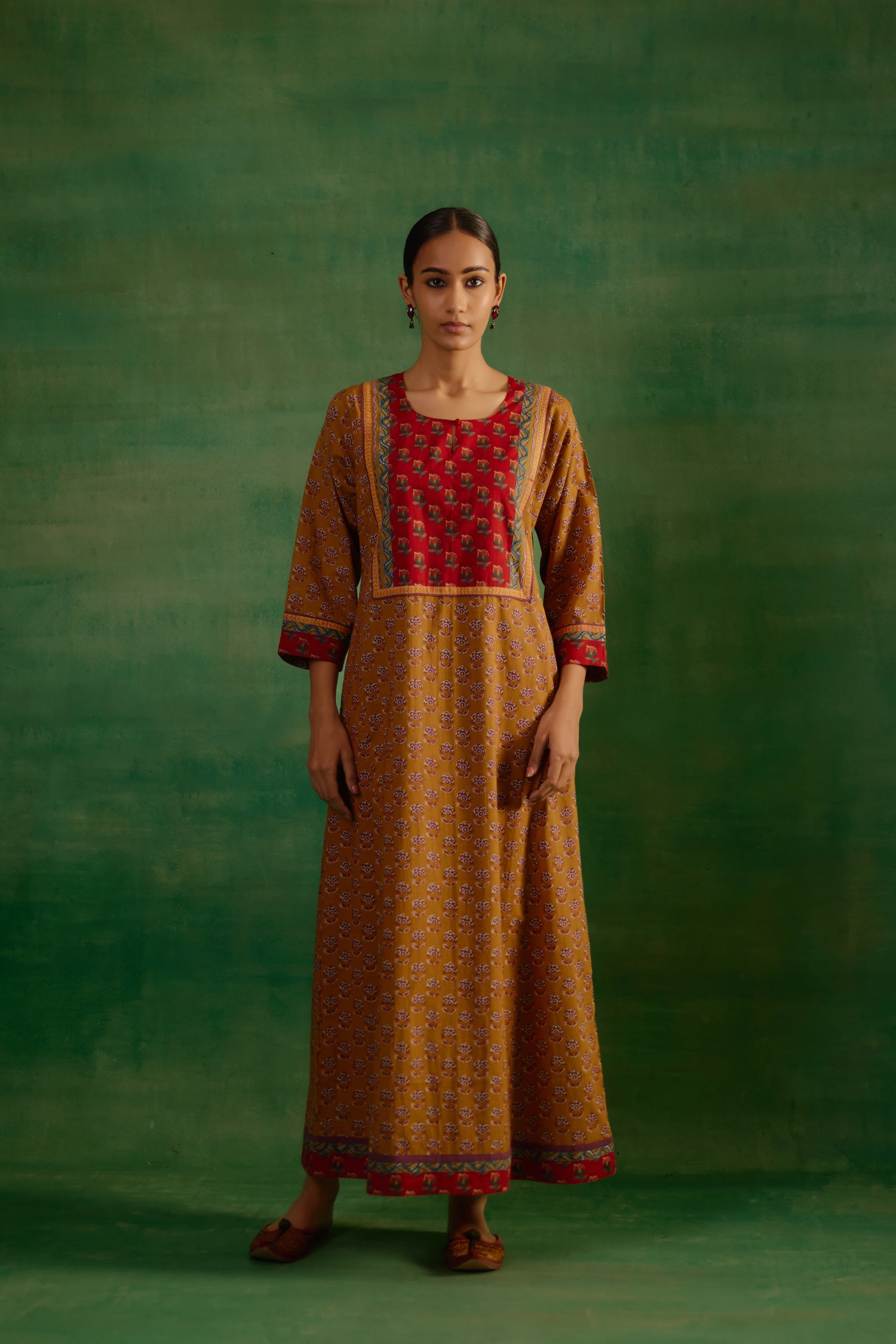 Rozana Caftan Mustard (9821096378667)