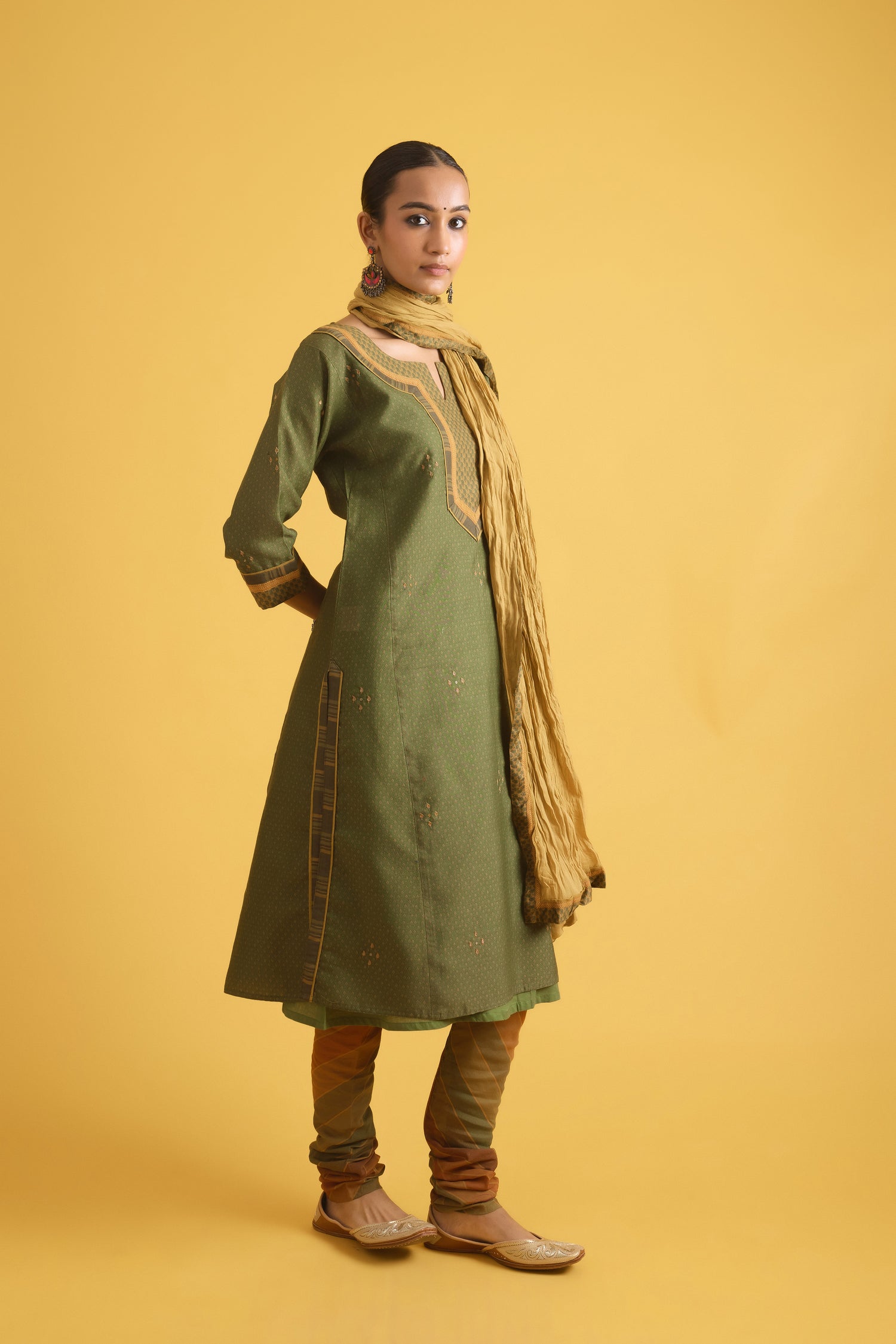 Rozana Dupatta Mustard (9722198163755)