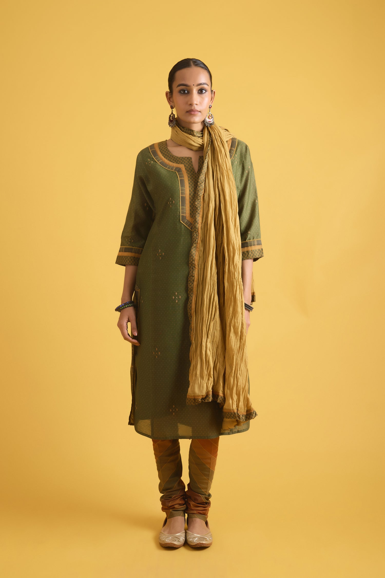 Rozana Dupatta Mustard (9722198163755)