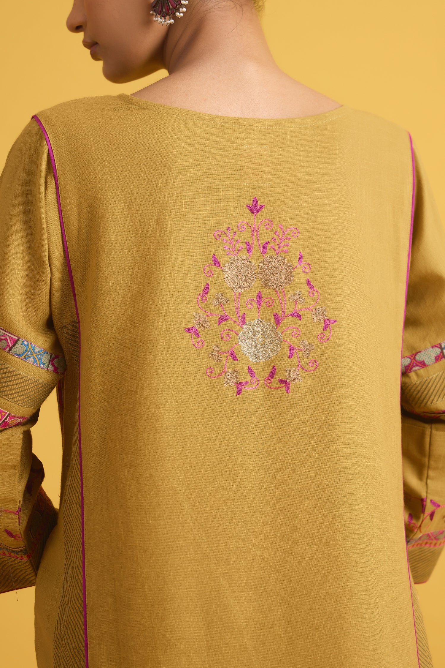 Bagh Kurta Mustard (9708464603435)