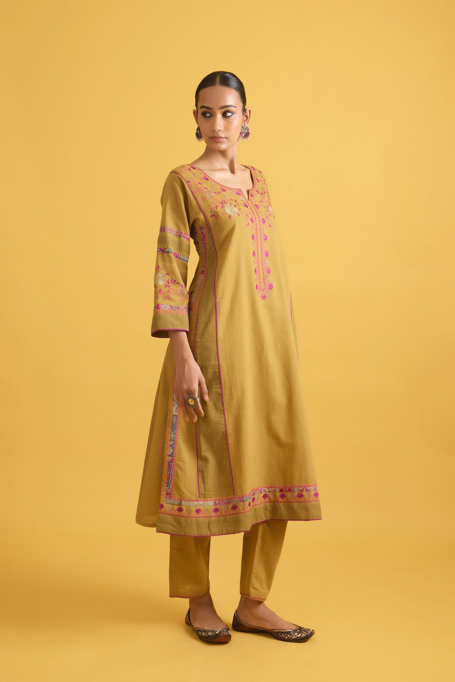 Bagh Kurta Mustard (9708464603435)