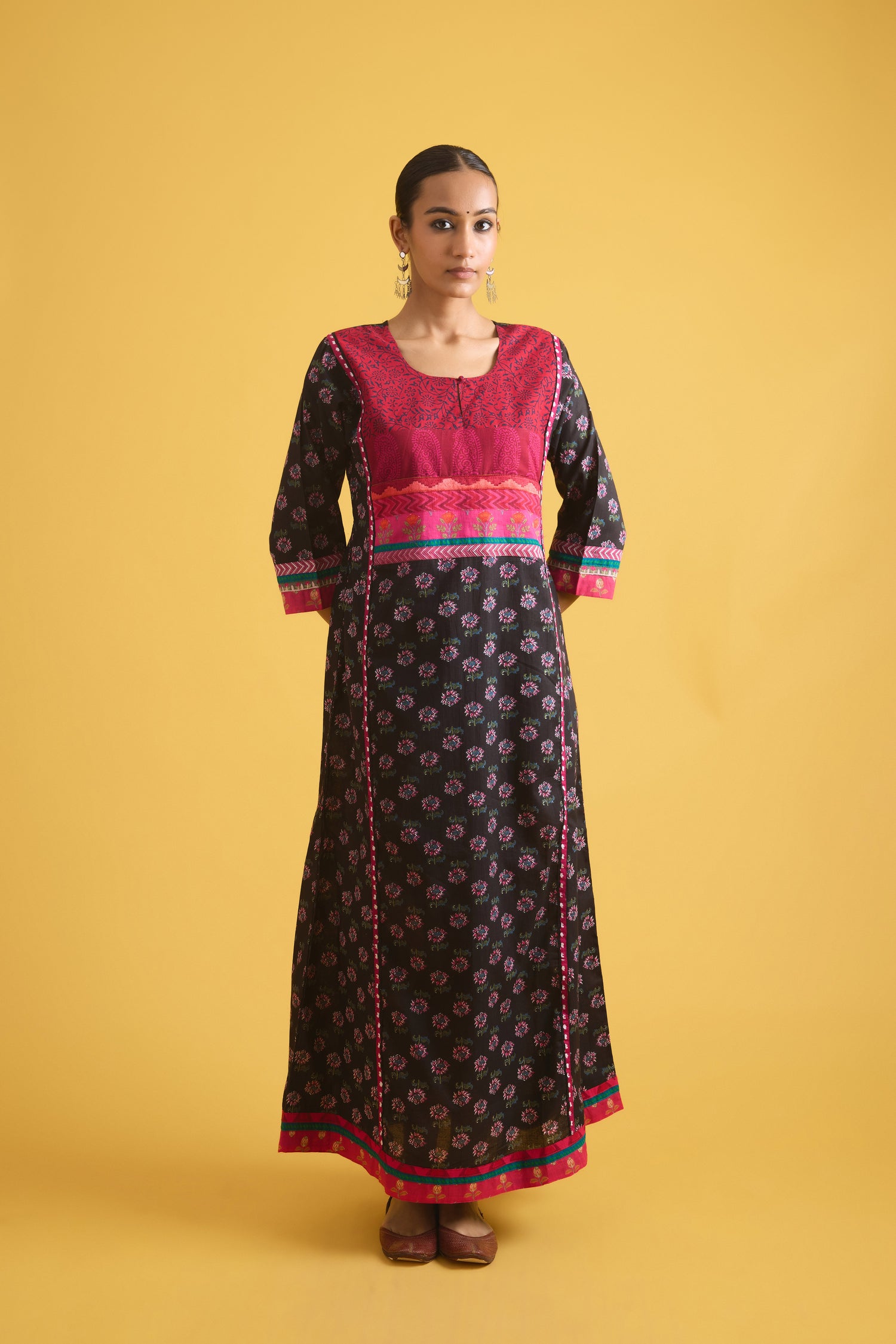 Rozana Caftan Black Mauve (9709819855147)